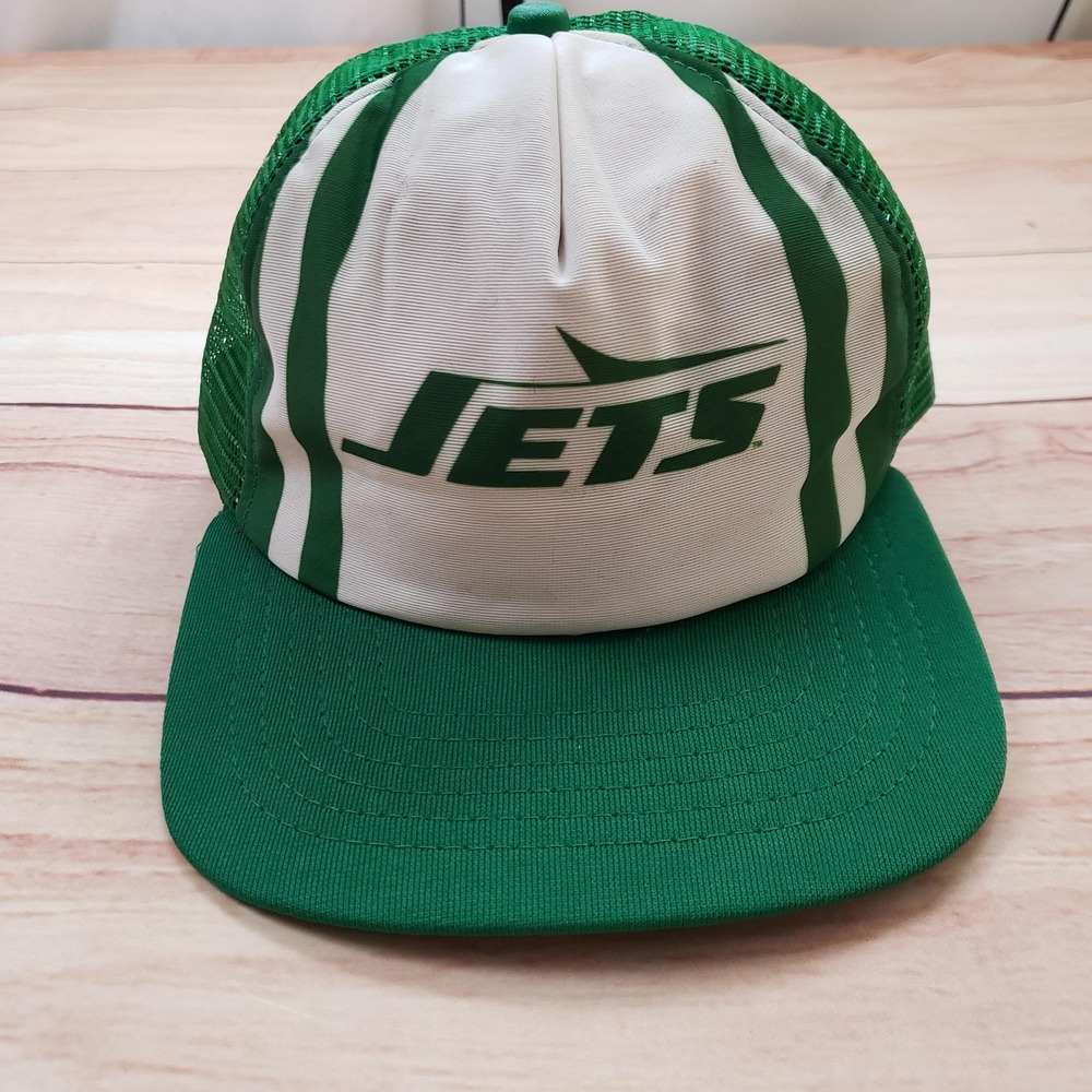 Vintage New York Jets Hat Cap Snap Back Mens One Size Green NFL Football New Era